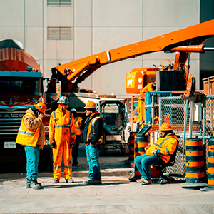 photo of worker in protective equipment